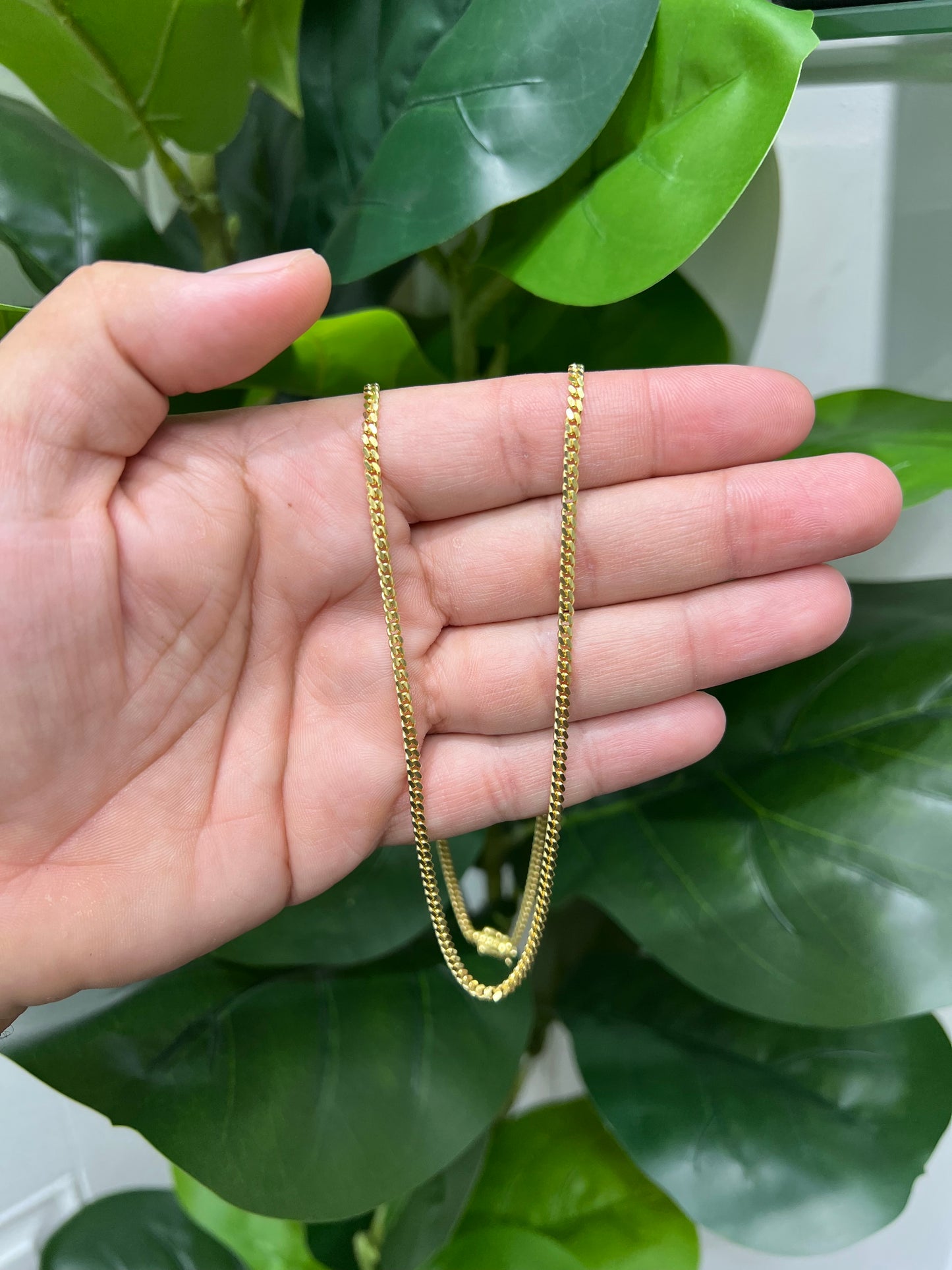 1265- NEW 14K Solid Miami Cuban Chain (3mm) W.G