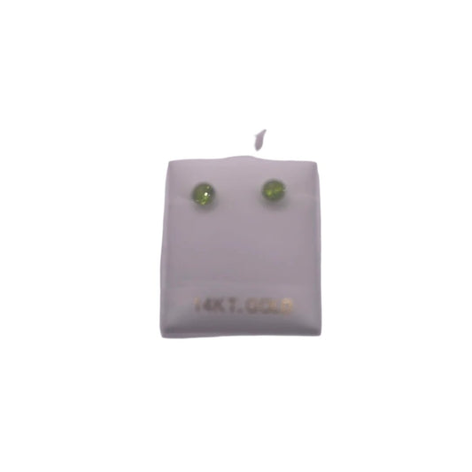 Pendientes con piedra natal de mayo 215 (esmeralda)