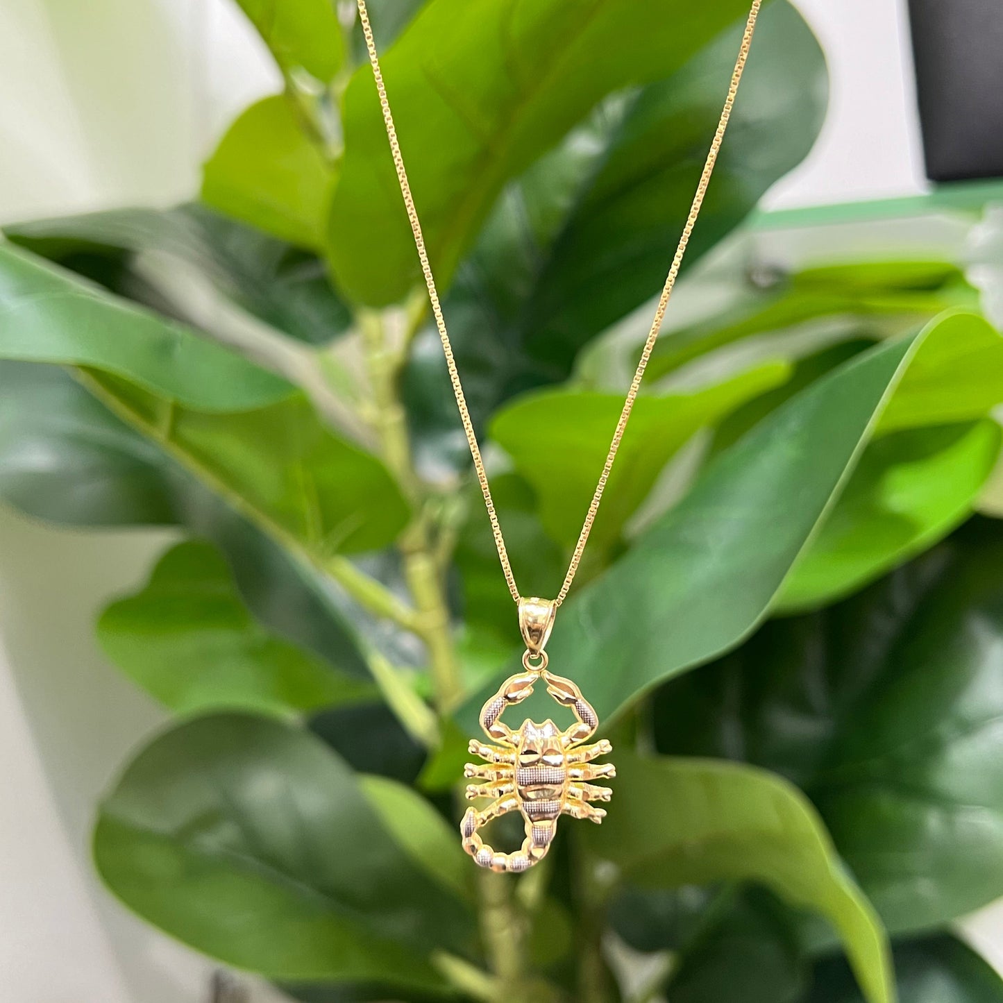 0056- NEW 14K Scorpion Pendant W.G