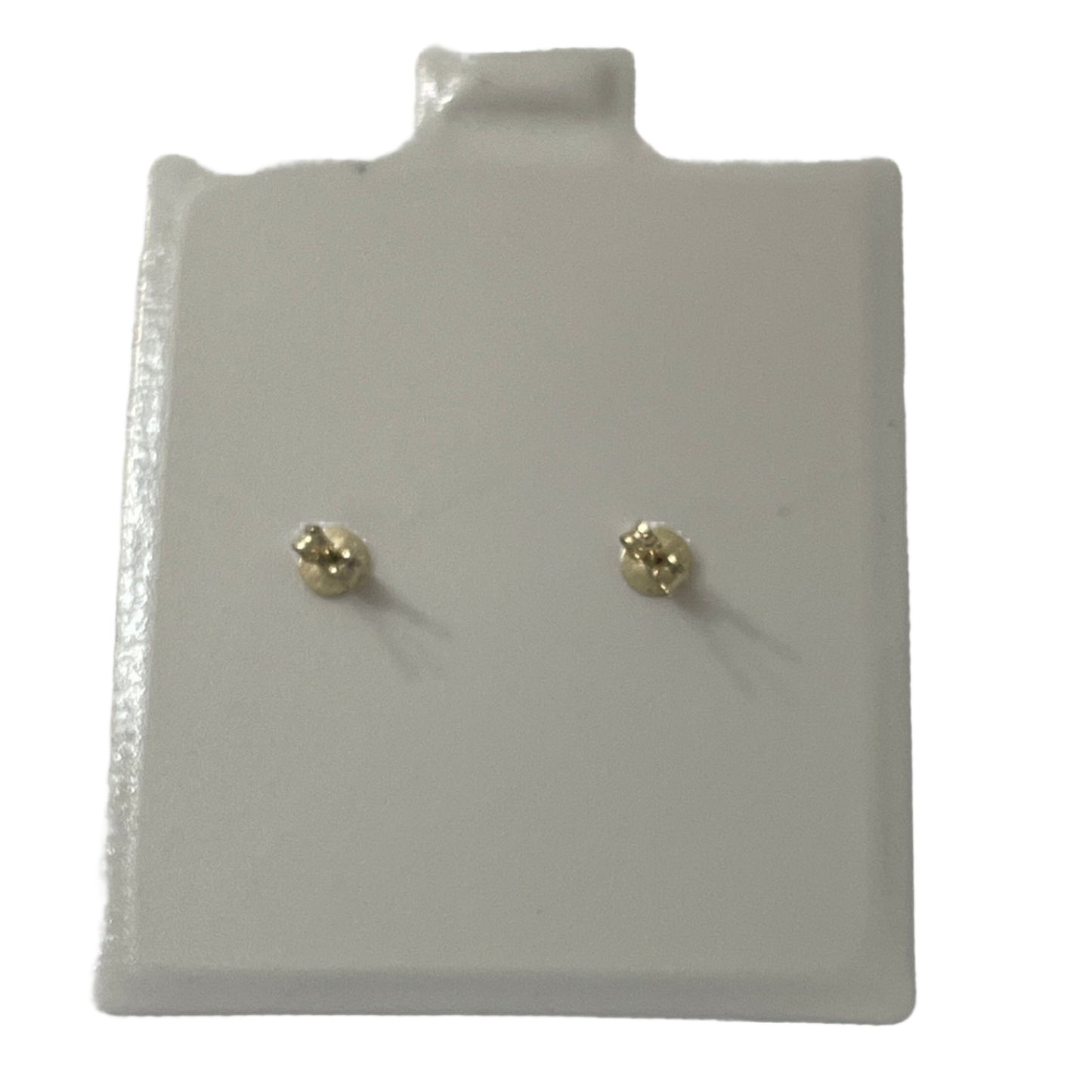 750- NEW 14k White Pearl Stud Earrings (5MM) W.G
