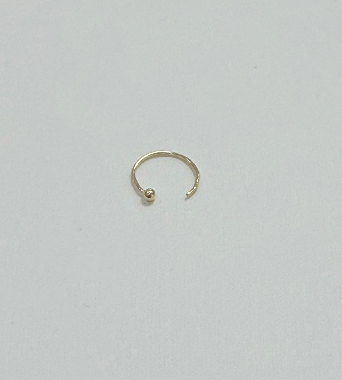 1695- 14K Gold Round Nose Jewelry with Ball W.G