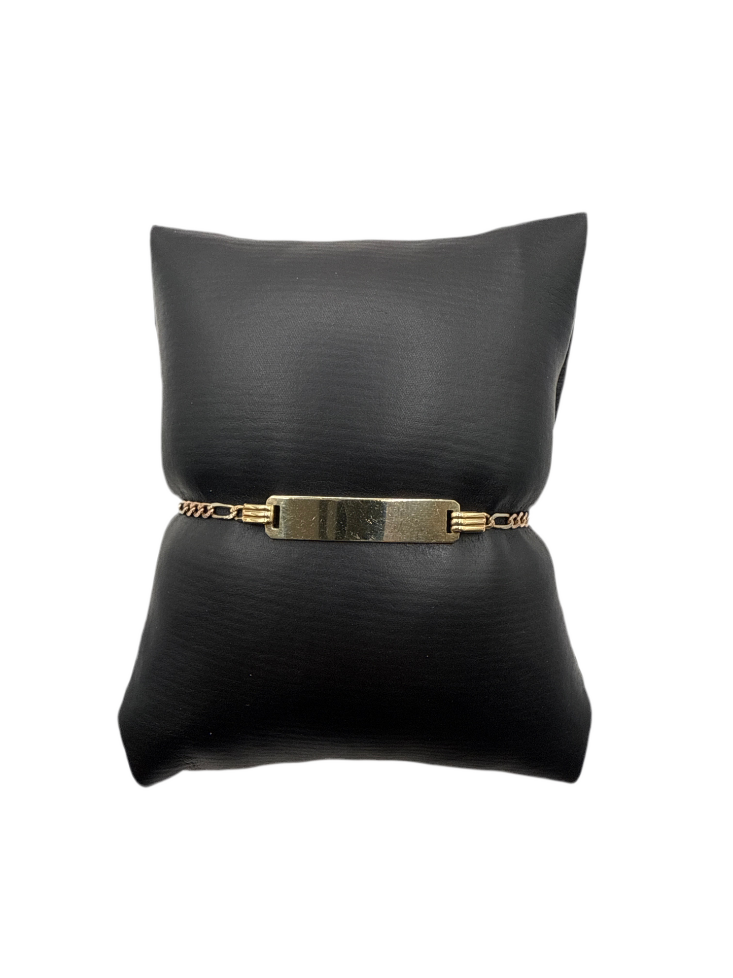 473- NEW 14K Figaro ID Bracelet (2.30mm) W. G