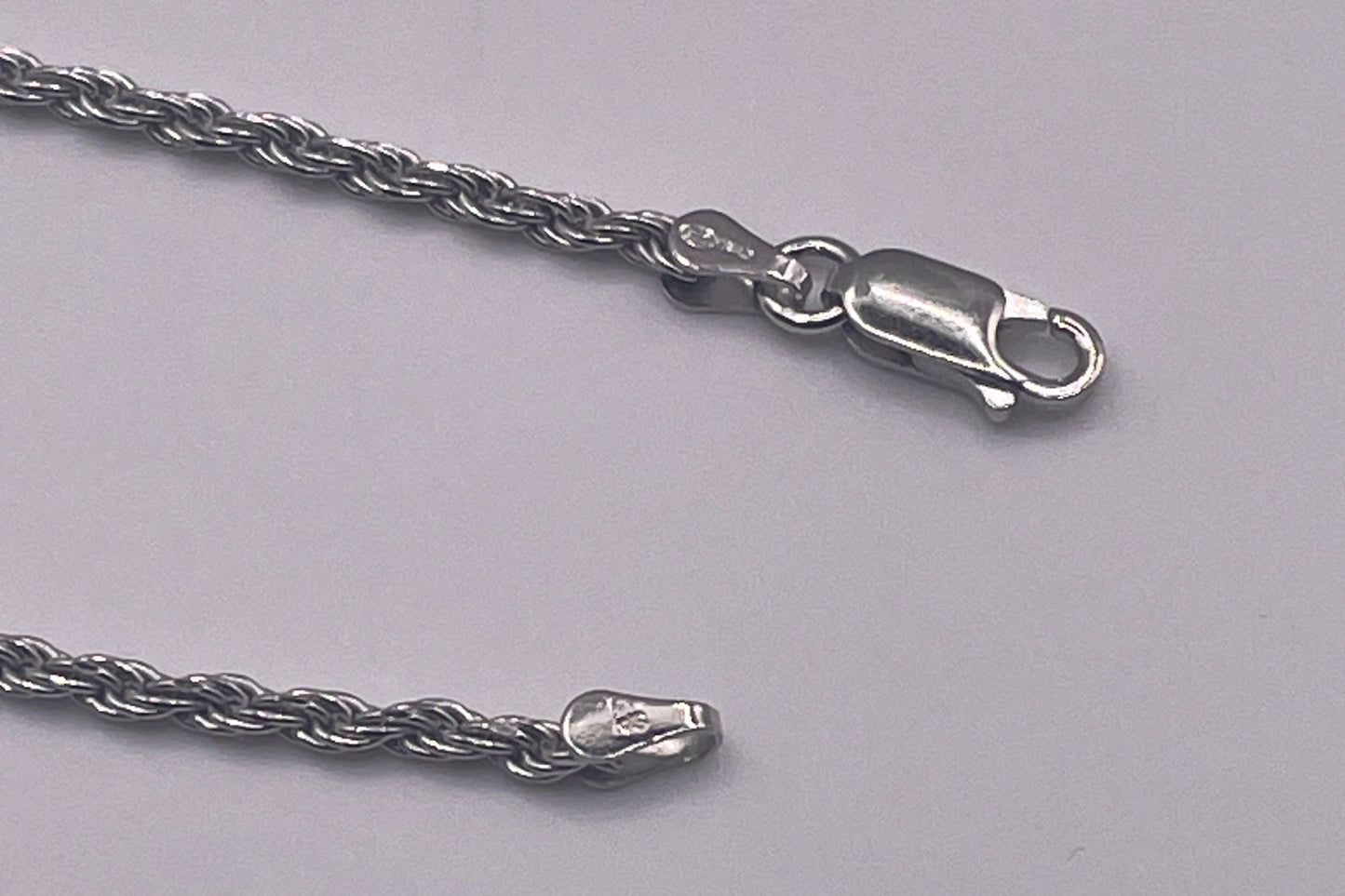 S816- NEW Rope Link Silver Bracelet (2.40mm) W.G