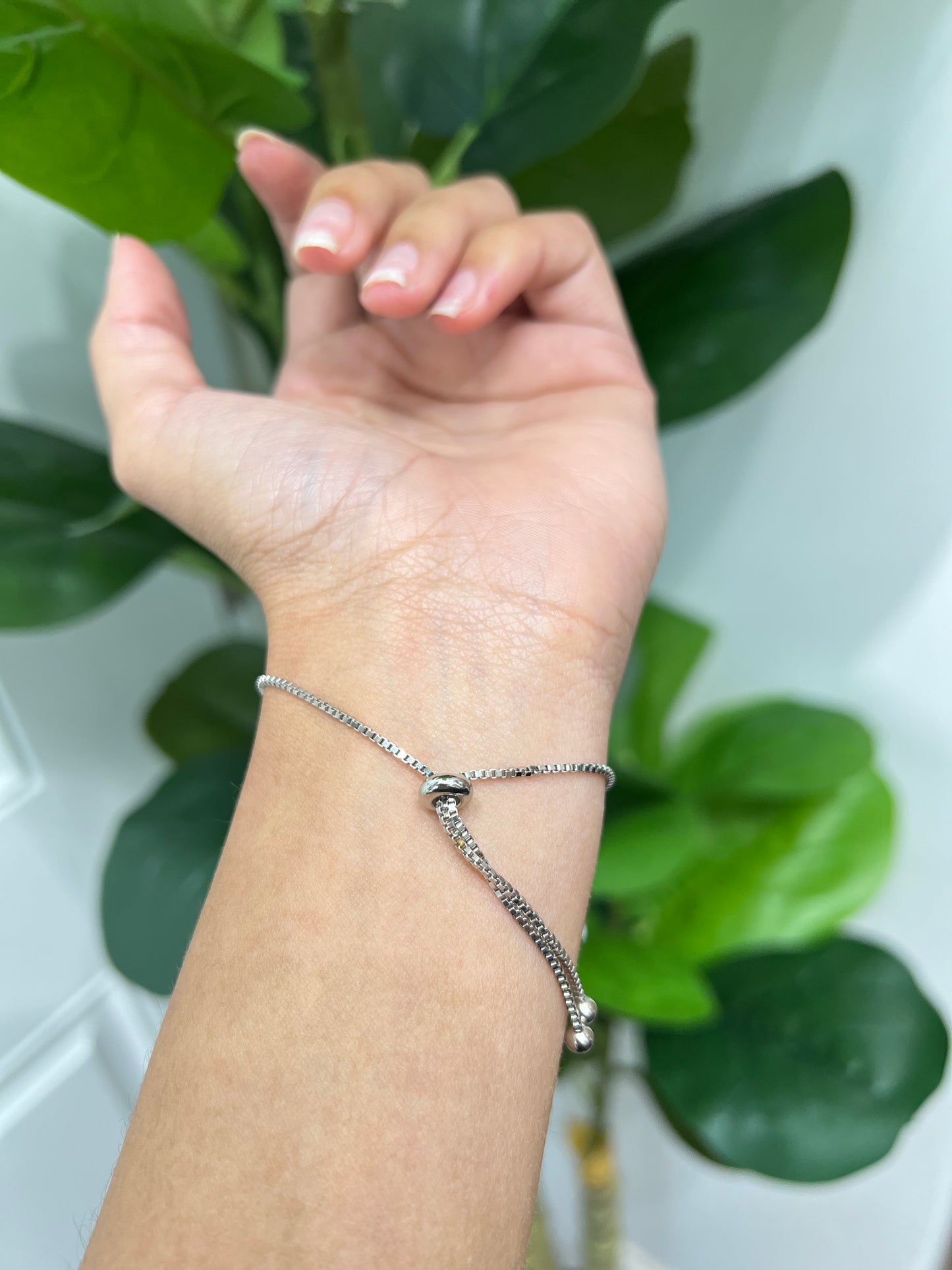 S889- NEW .925 Sterling Silver Larimar Bracelet (W.G)