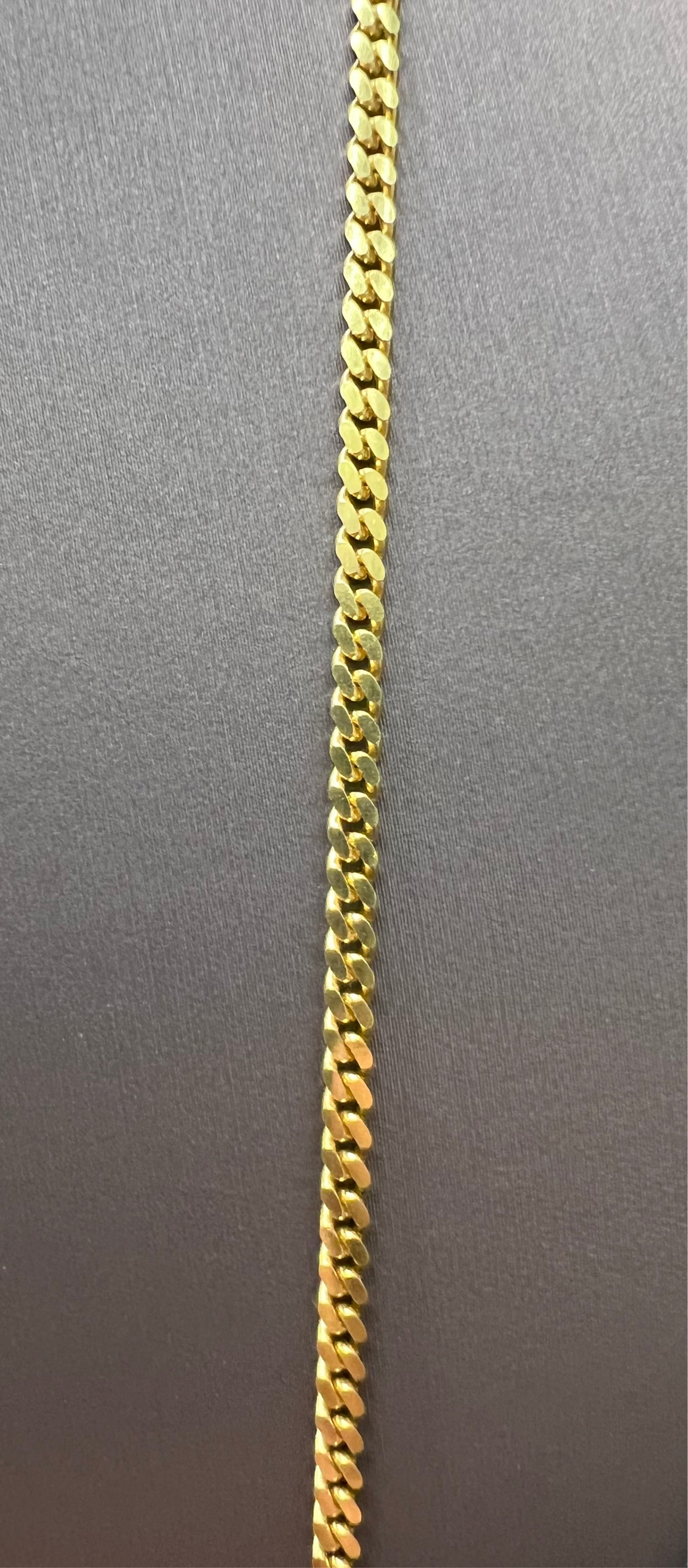 1265- NEW 14K Solid Miami Cuban Chain (3mm) W.G