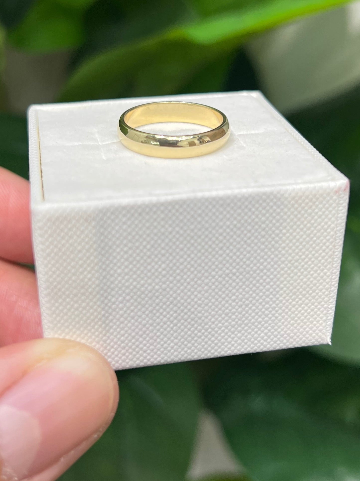 1392- NEW 14K Wedding Ring Band (4mm) W.G