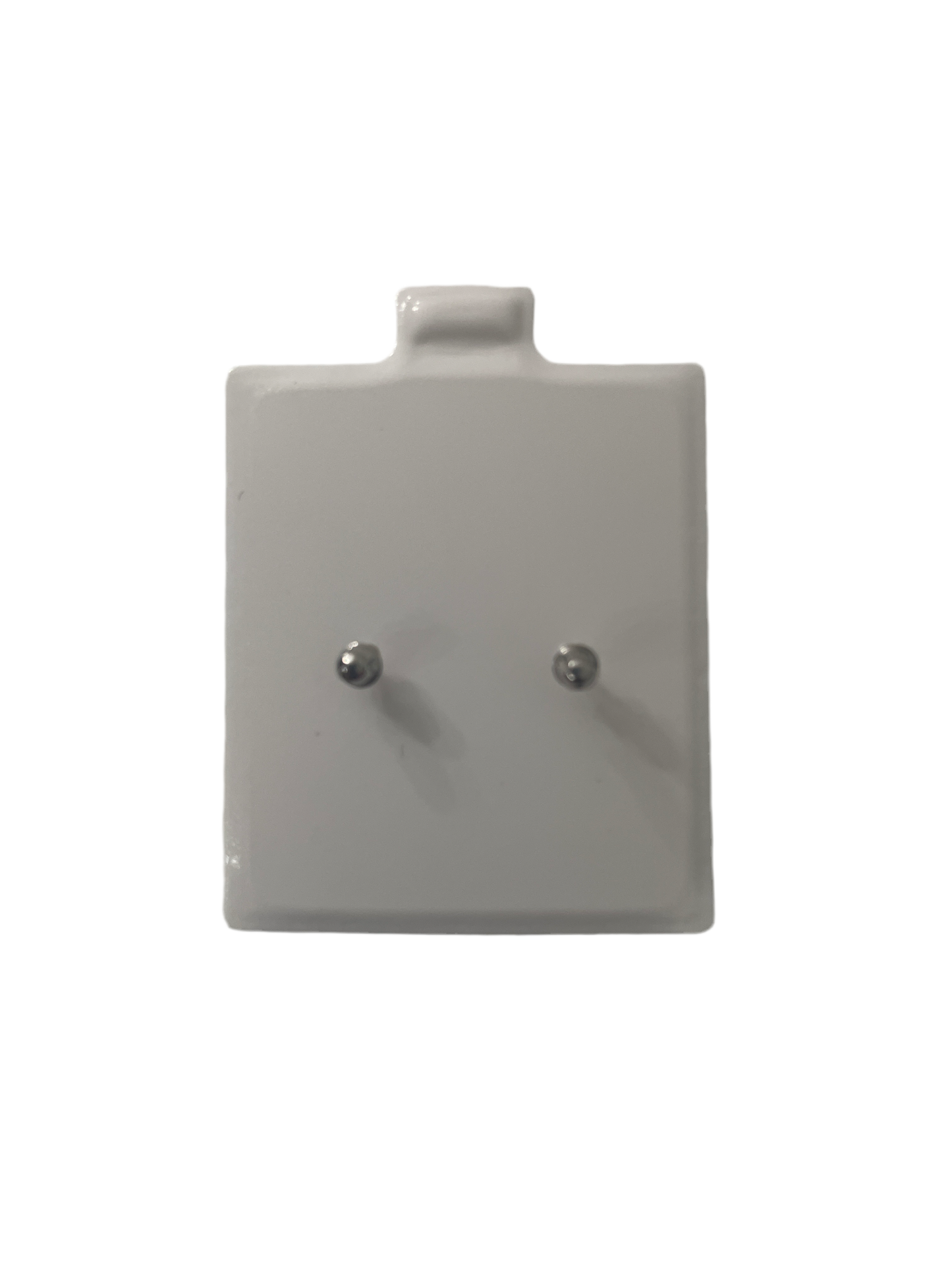 696- New 14K Pearl Stud Earrings (6MM) W.G