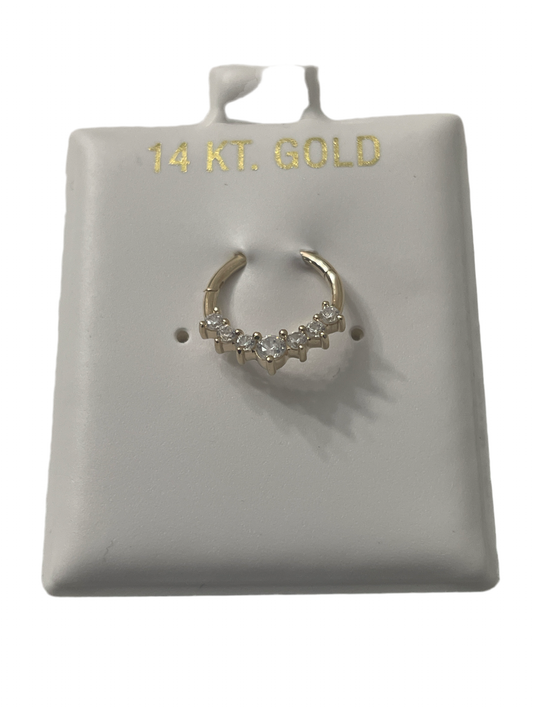 695- New 14K Septum Nose Ring (12.3mm) W.G