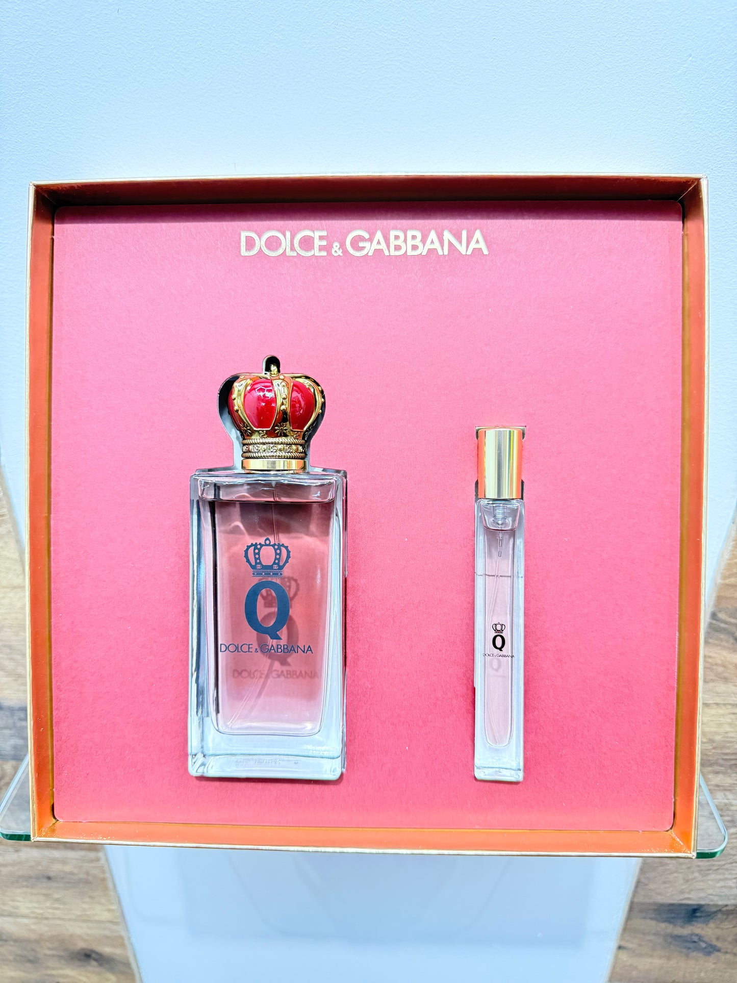 PE51- Q by Dolce & Gabbana 3.3oz Eau De Parfums & 0.33oz Intense SET for Women W.G