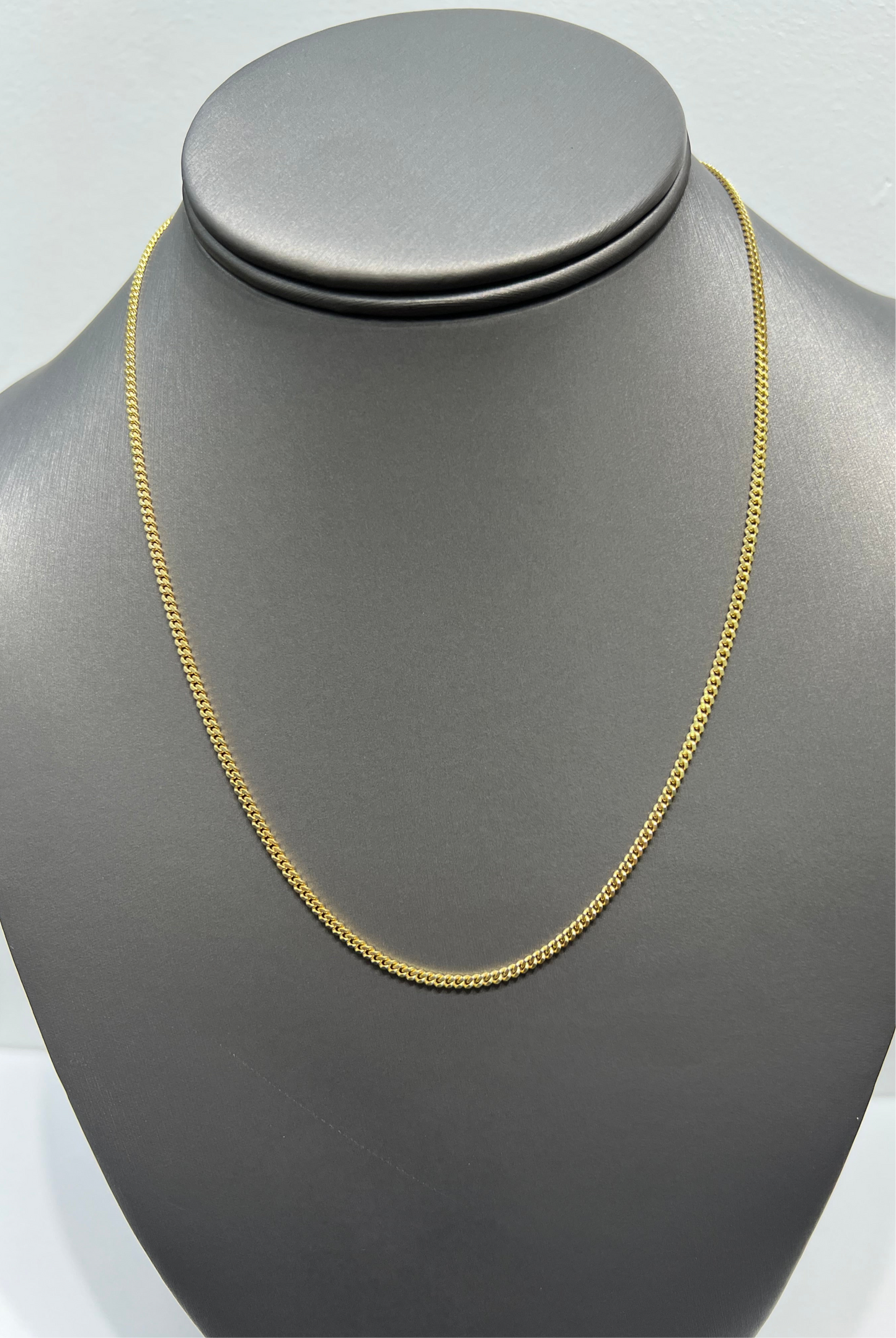 1268- 10K Solid Miami Cuban 18" (2mm) W.G