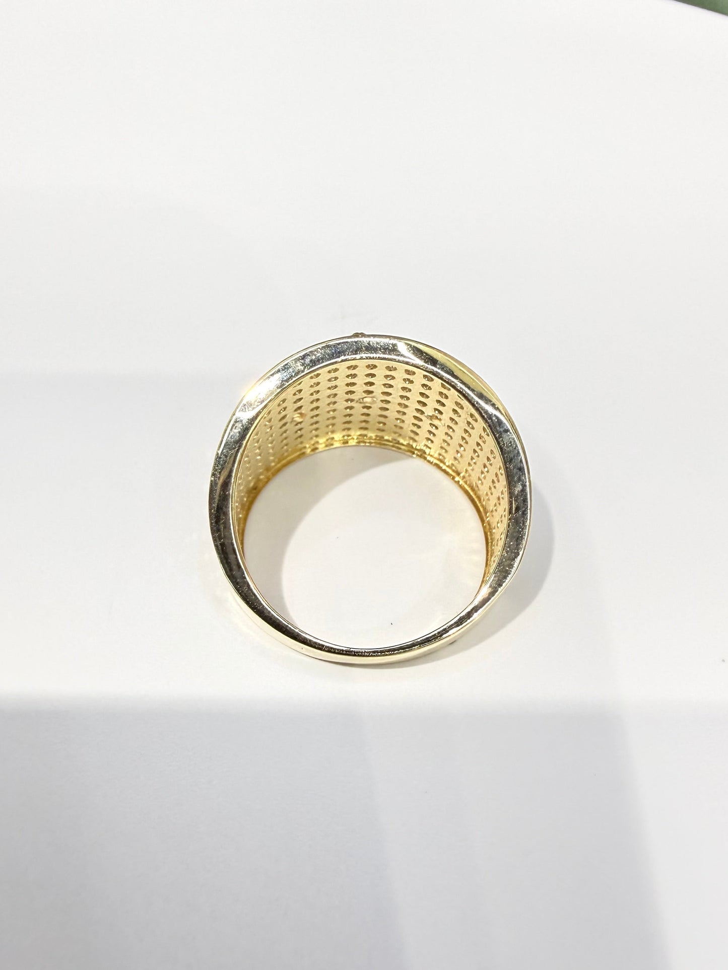 1619- NEW 10k St Jude Full Cz Ring W.G