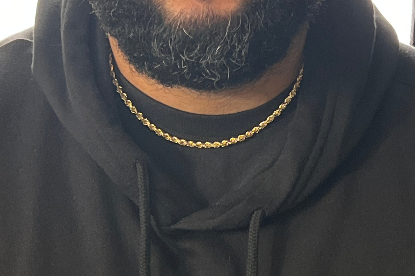 638 -NEW 14k Rope Chain (4.10mm).W.G