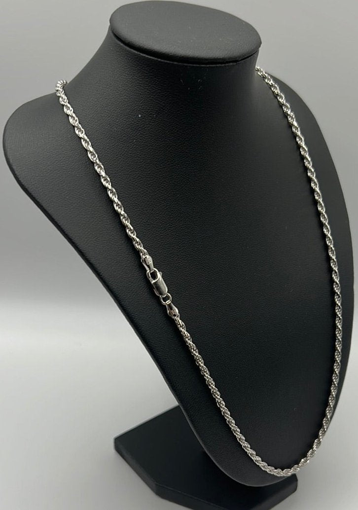 S0029- Sterling Silver Solid Rope Chain 20”