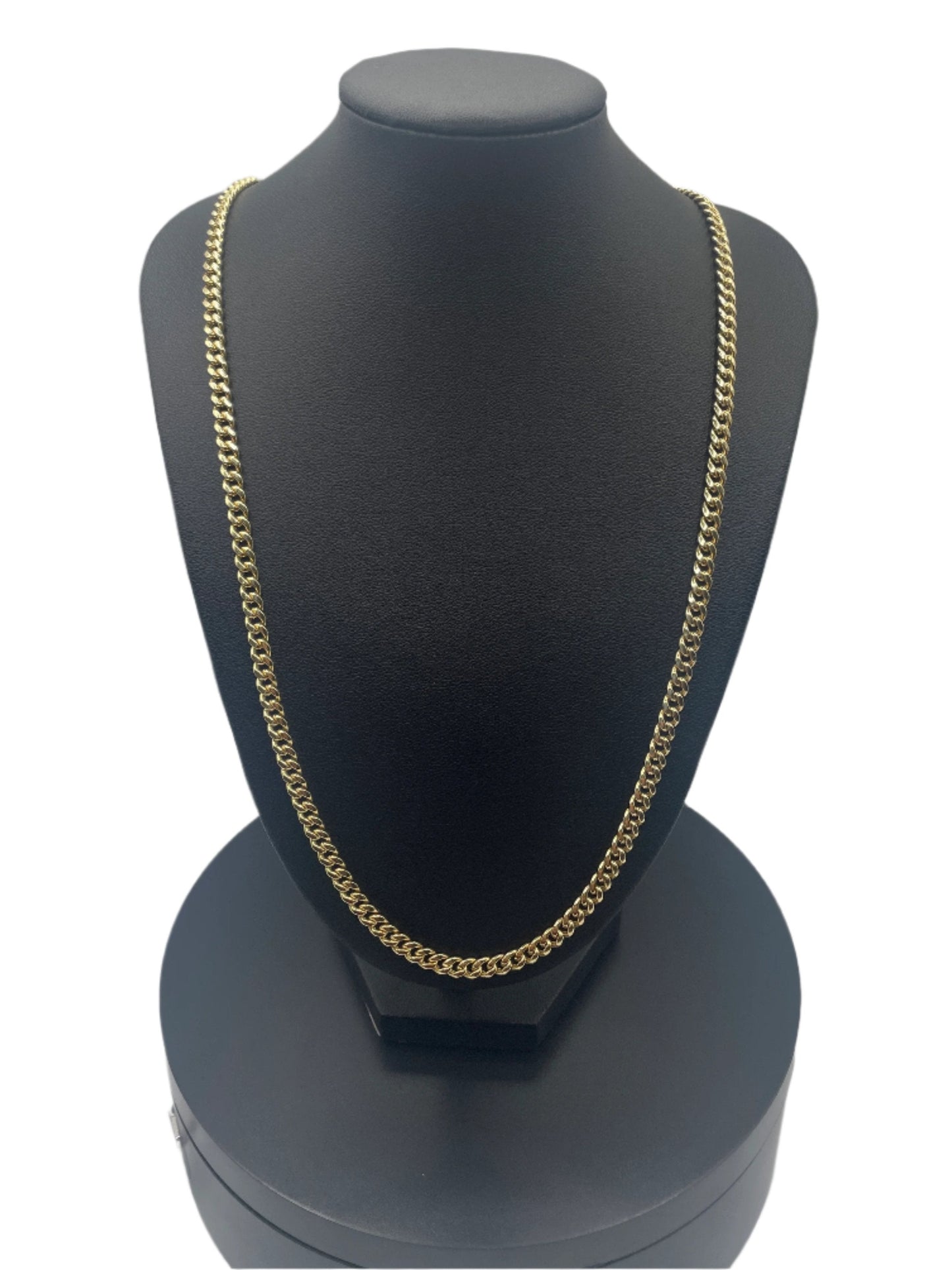 456-NEW 14k Hollow Miami Cuban (4.4mm).W.G