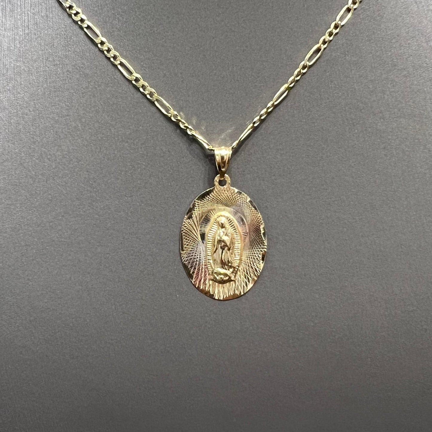 1260- NEW 14K Our Lady Of Guadalupe Pendant W.G