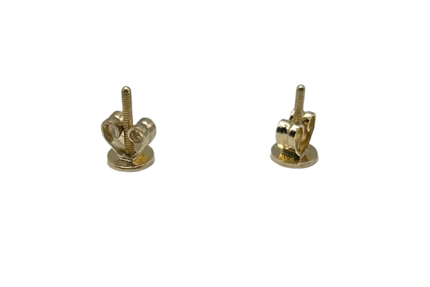 606- New 14K Small Cross Stud Earrings W.G