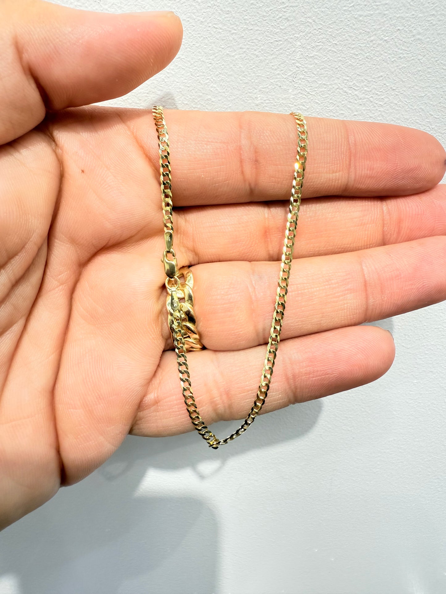 1031- NEW 14K Solid Cuban Link (2.5mm) W.G