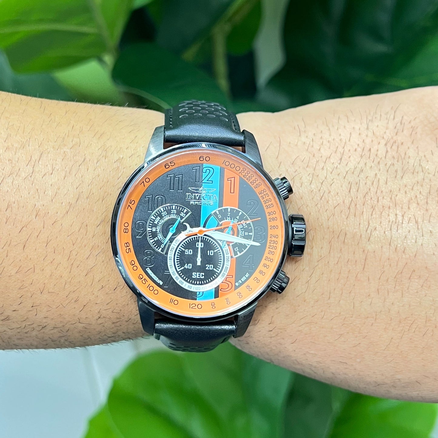 R28- NEW Black and Orange Invicta Watch 48mm W.G