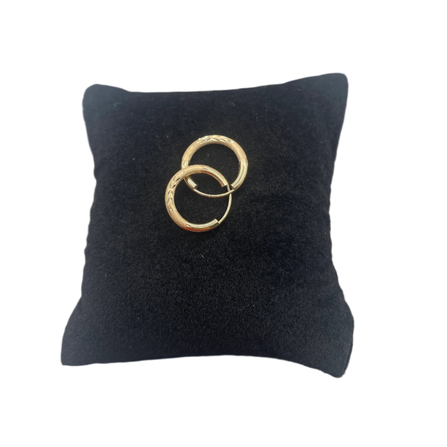 457- Pendientes Aros Oro 14K 13.96X1.52MM