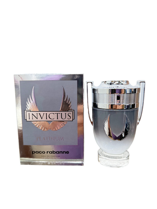 PE26- Paco Rabanne Invictus Platinum Eau de Parfum 3.4 Oz for men W.G