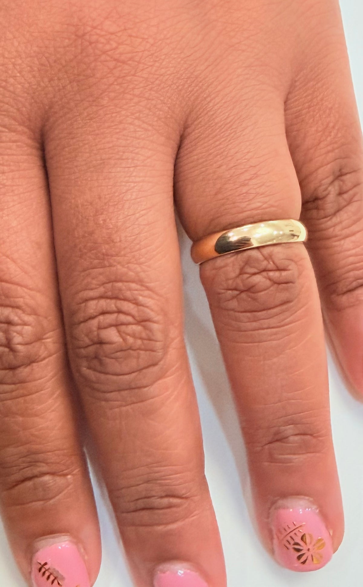 1392- NEW 14K Wedding Ring Band (4mm) W.G