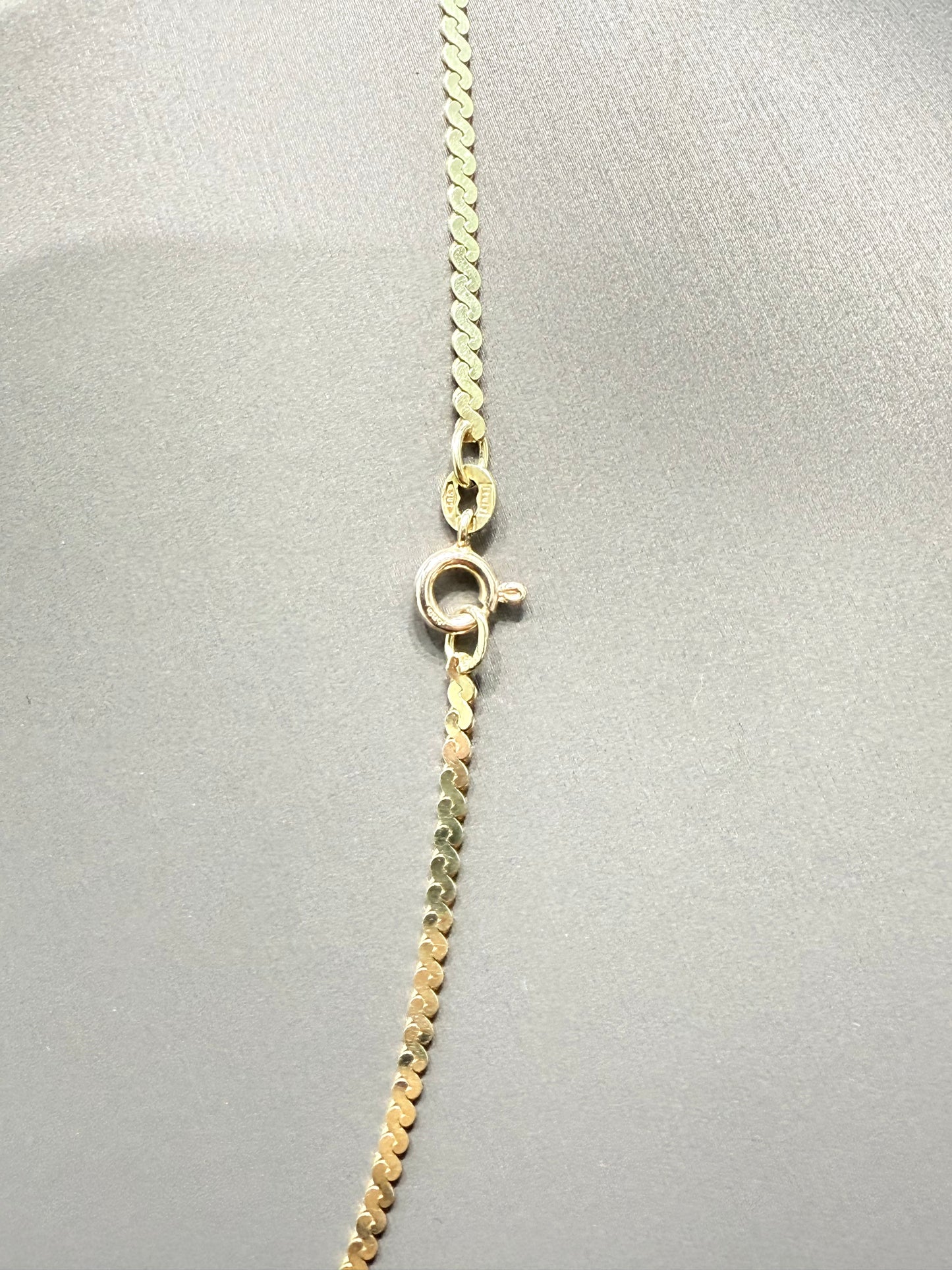 1162- NEW 14K Gold Serpentine Link Chain (2mm) W.G