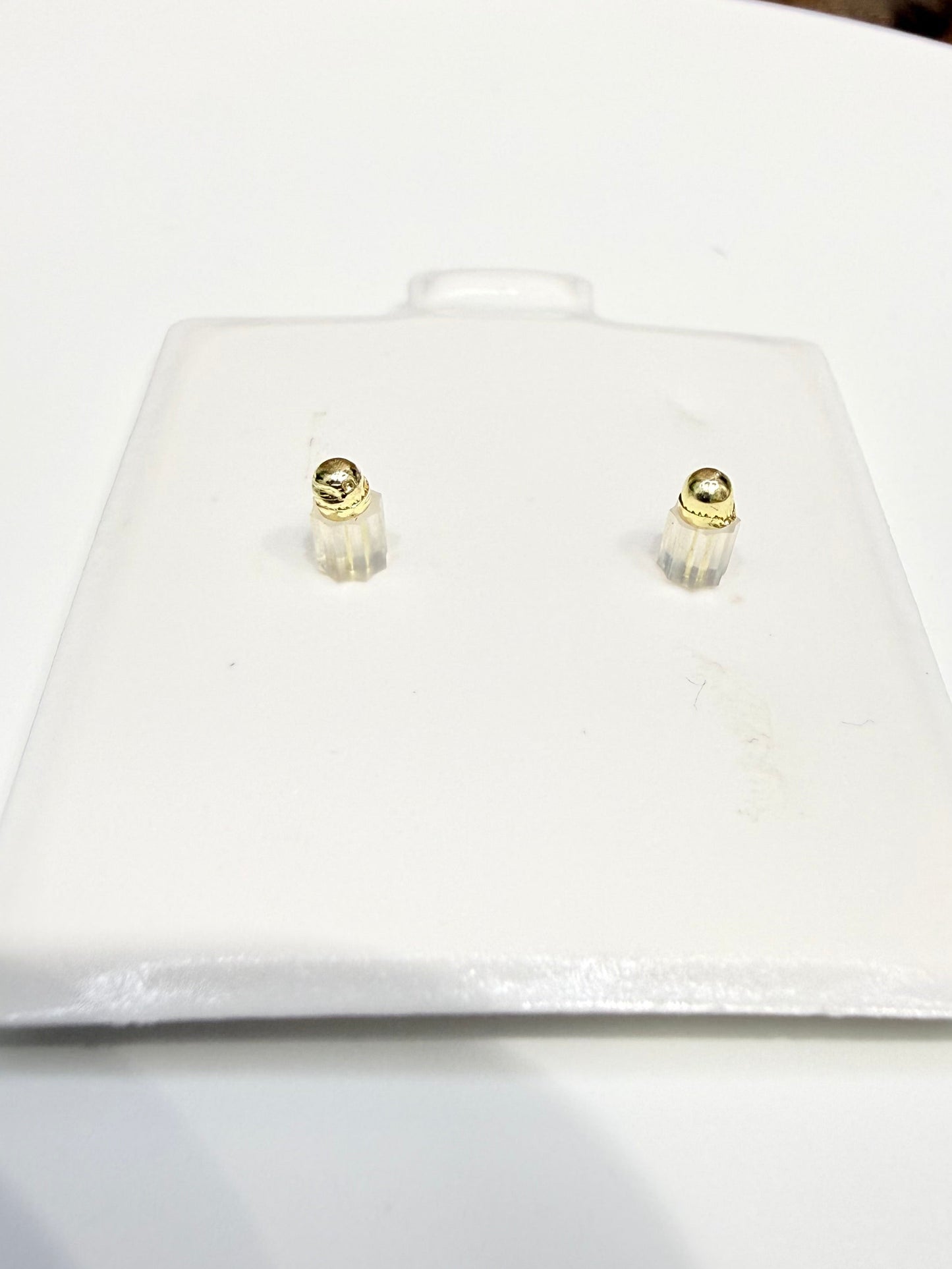1591- NEW 14K Angel From Lilo & Stitch Stud Earrings W.G