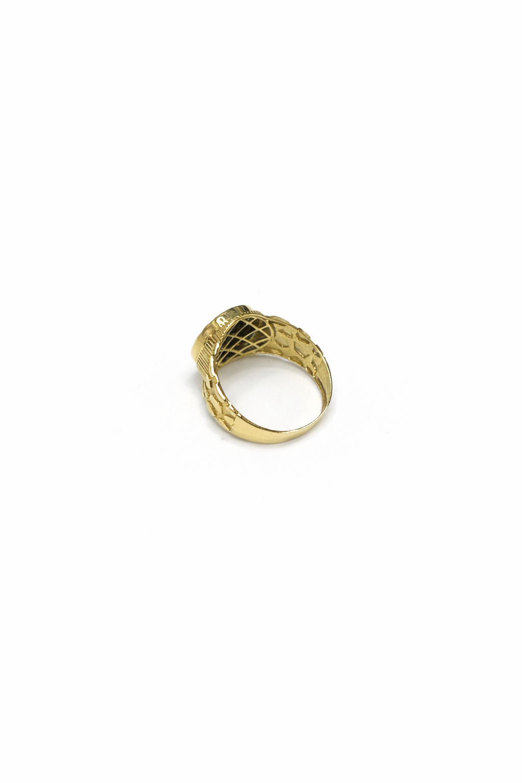 1489- NEW 10K Medusa Fancy Nugget Gold Ring W.G