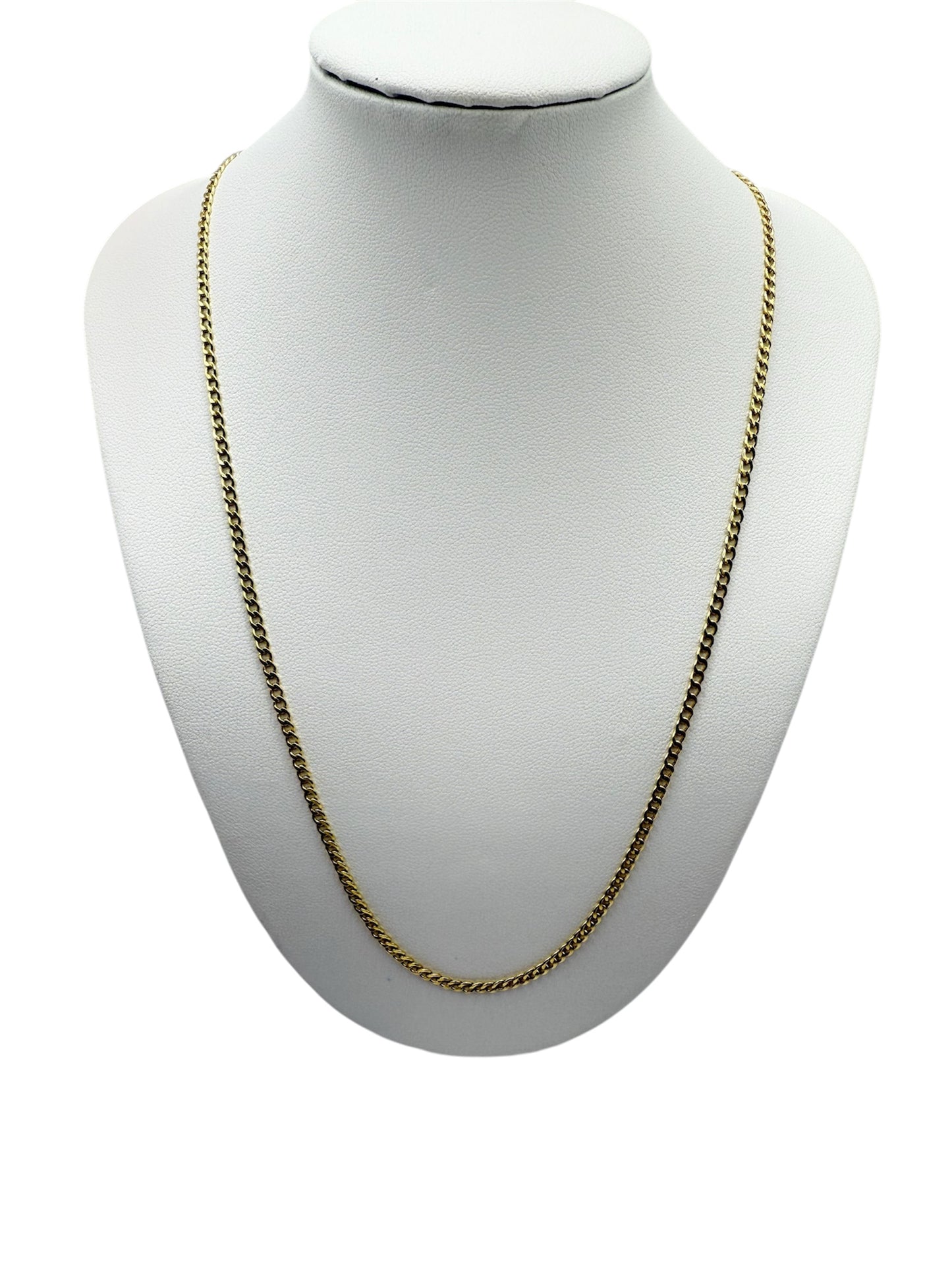 893- NEW 14K Hollow Cuban Curb Chain (2.5mm).W.G