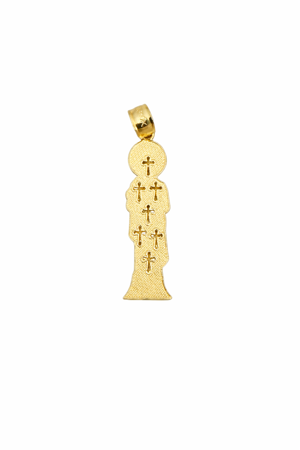 1548- NEW 10K St Jude San Judas Pendant W.G