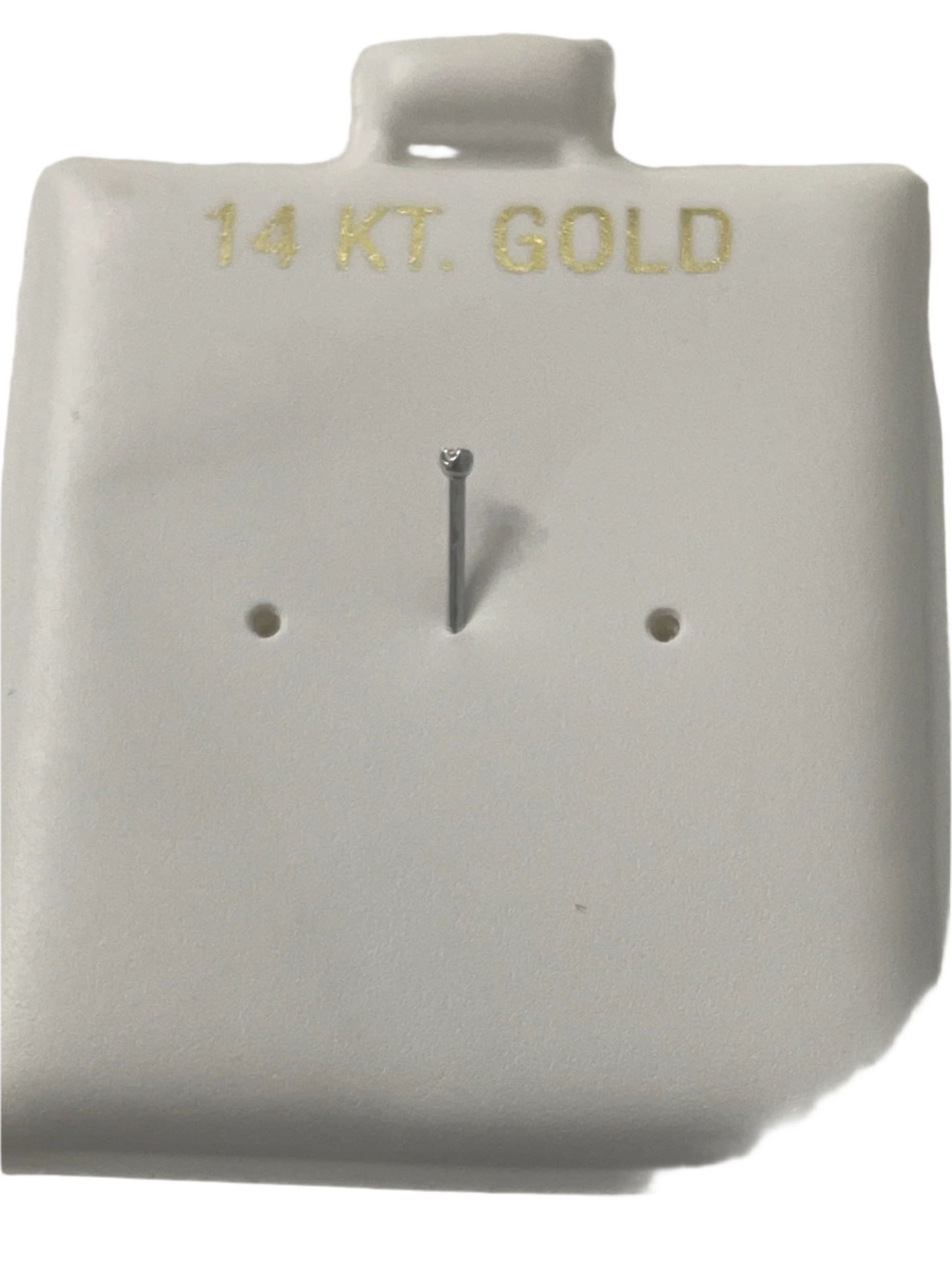 707- New 14k White Gold Nose Ring (1MM) W.G