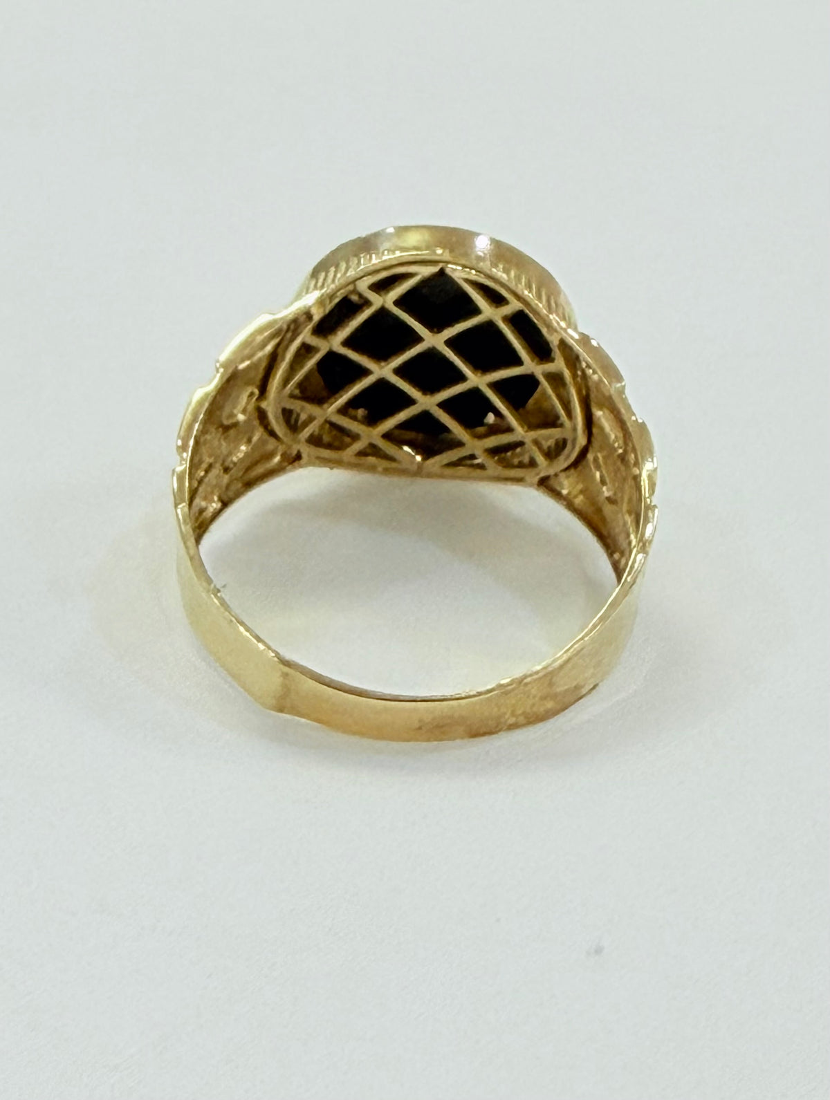 1489- NEW 10K Medusa Fancy Nugget Gold Ring W.G