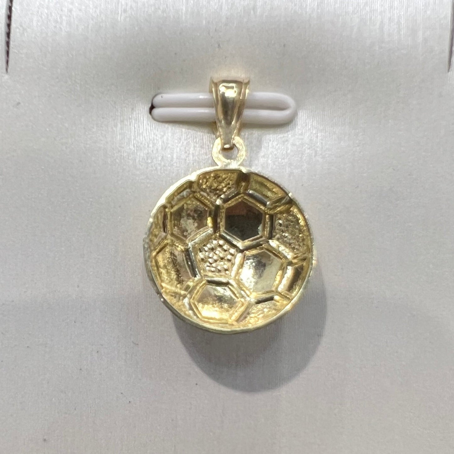 1648- NEW 10K Gold Soccer Ball Pendant