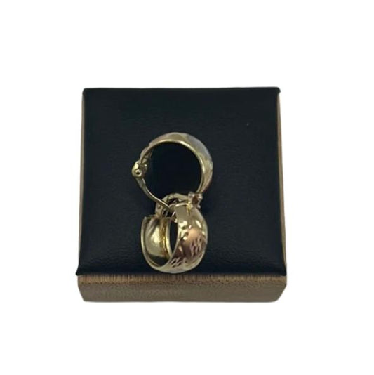 220- Lazos para pendientes de oro amarillo de 14 quilates