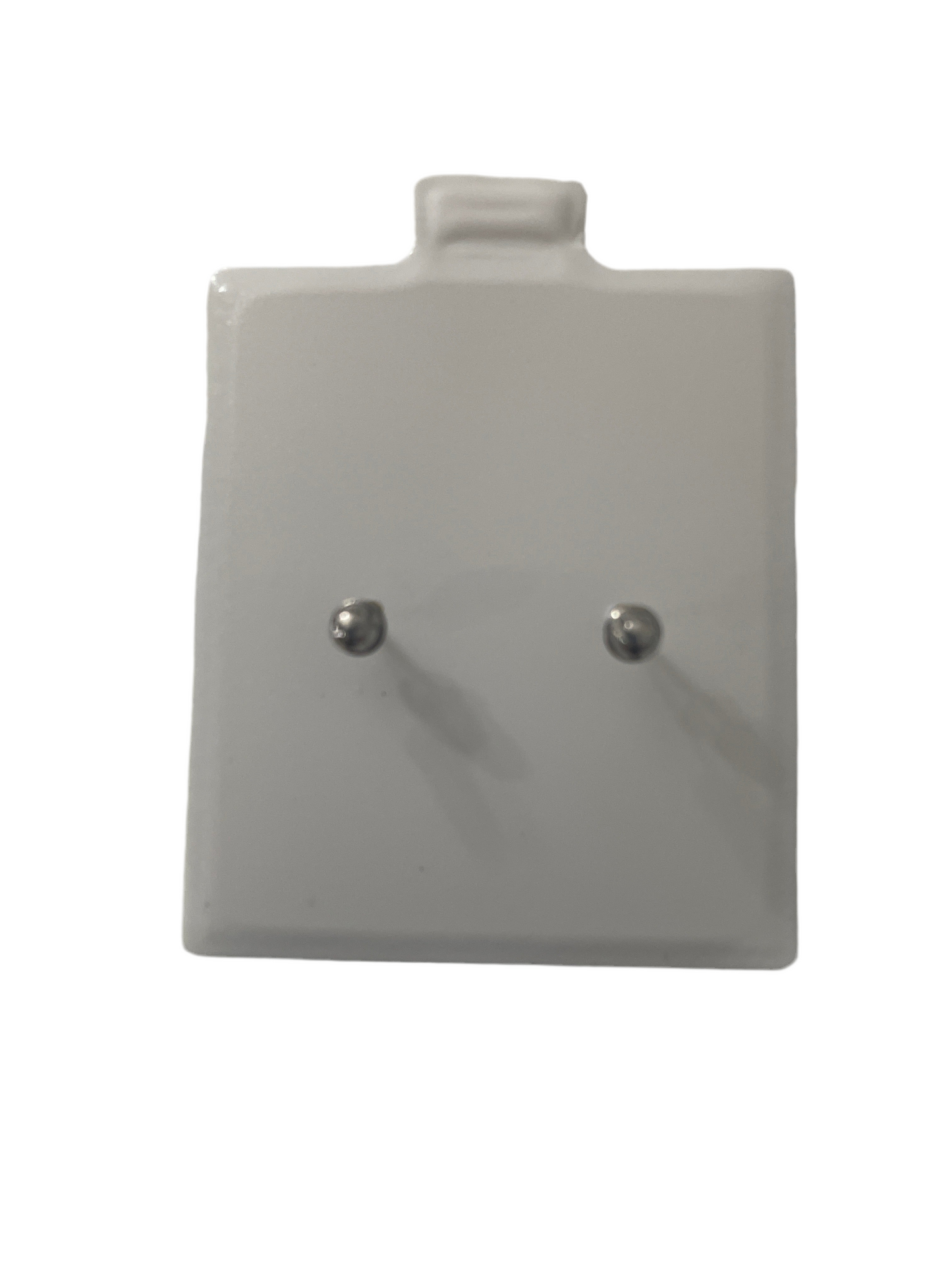 697- New 14k White Pearl Stud Earrings (5MM) W.G