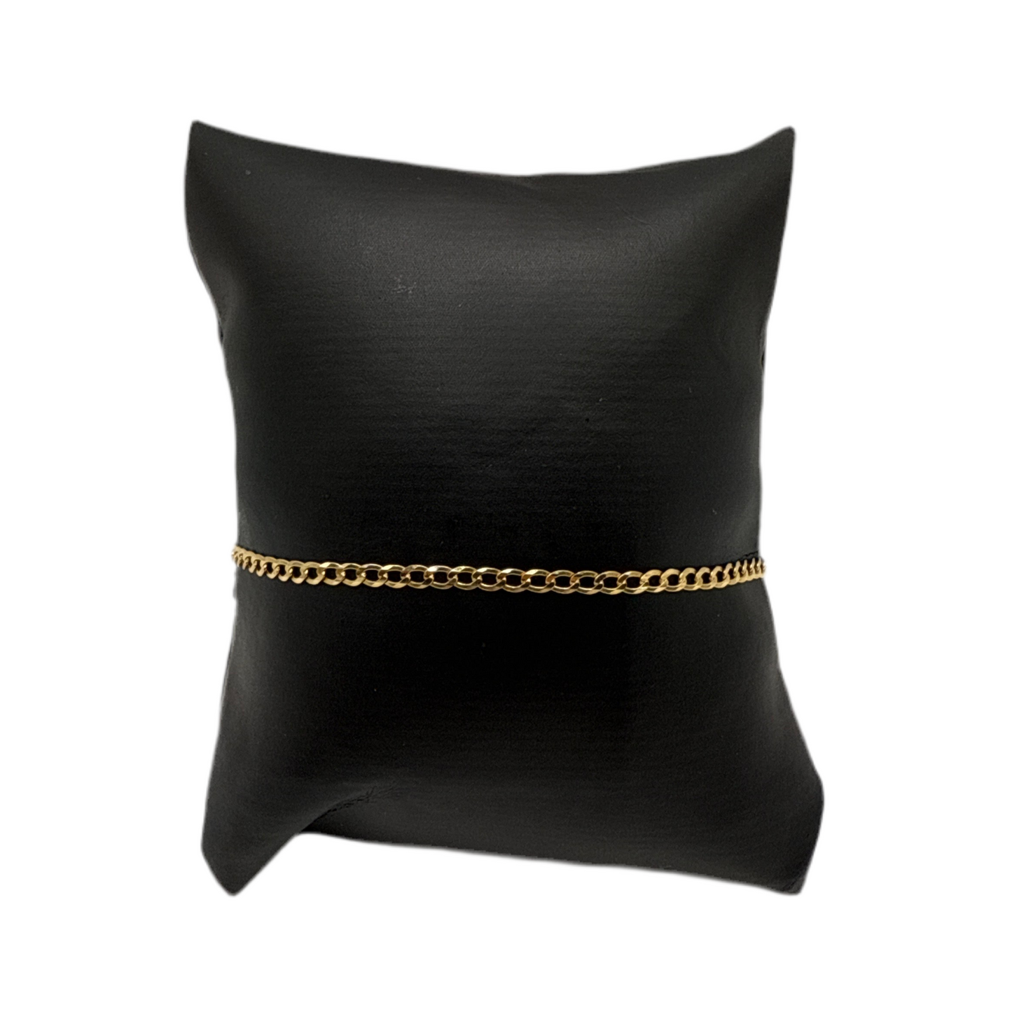 380- NEW 14K Cuban Link Bracelet (2.45mm) W.G