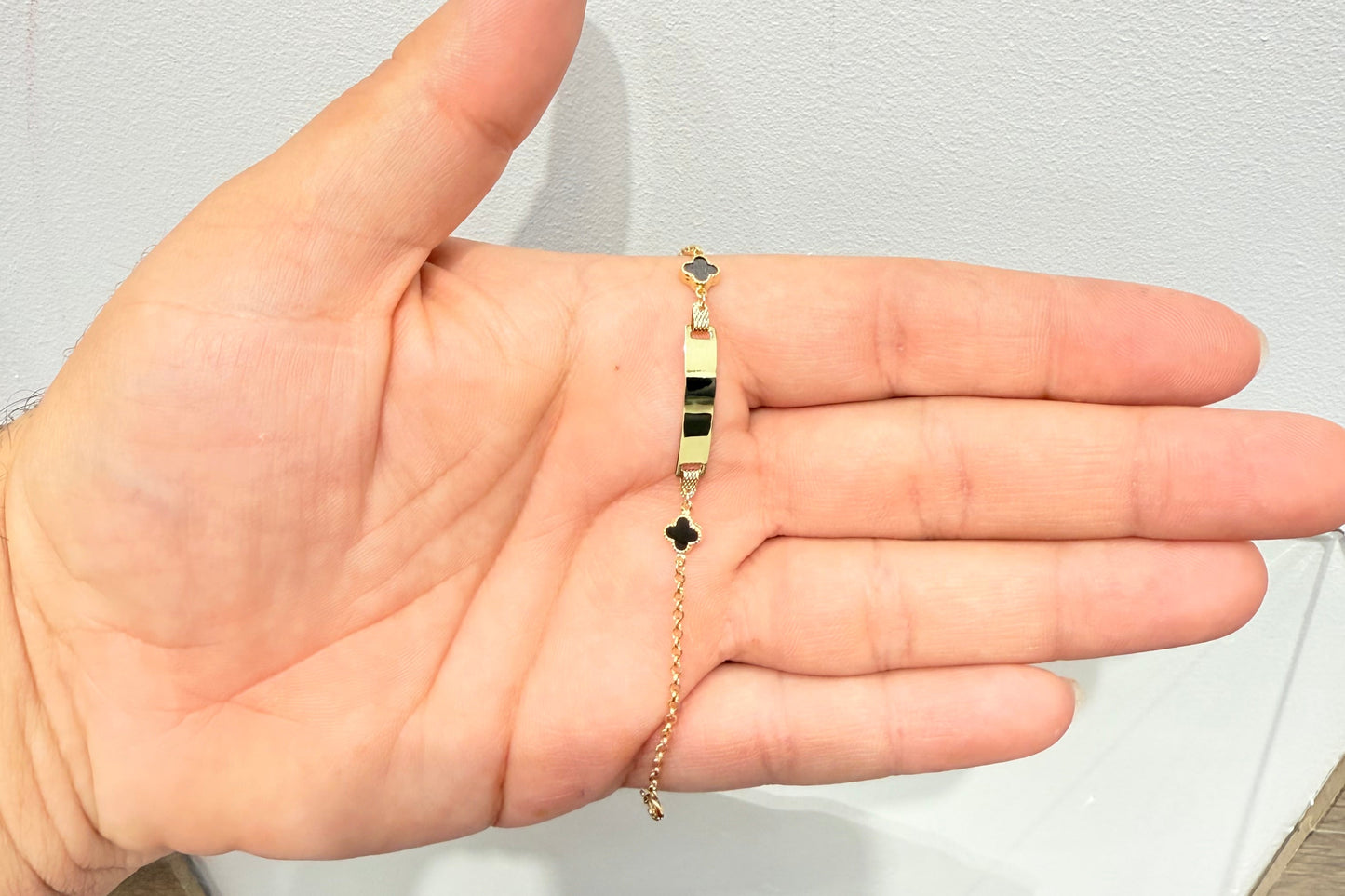 969- NEW 14k Gold Miami Cuban Kids Bracelet (2mm) W. G