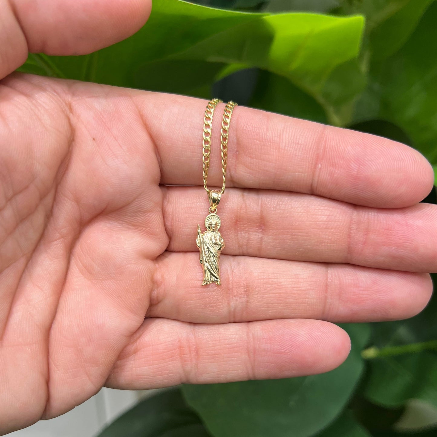 1282- NEW 10K Gold St. Jude Pendant W.G