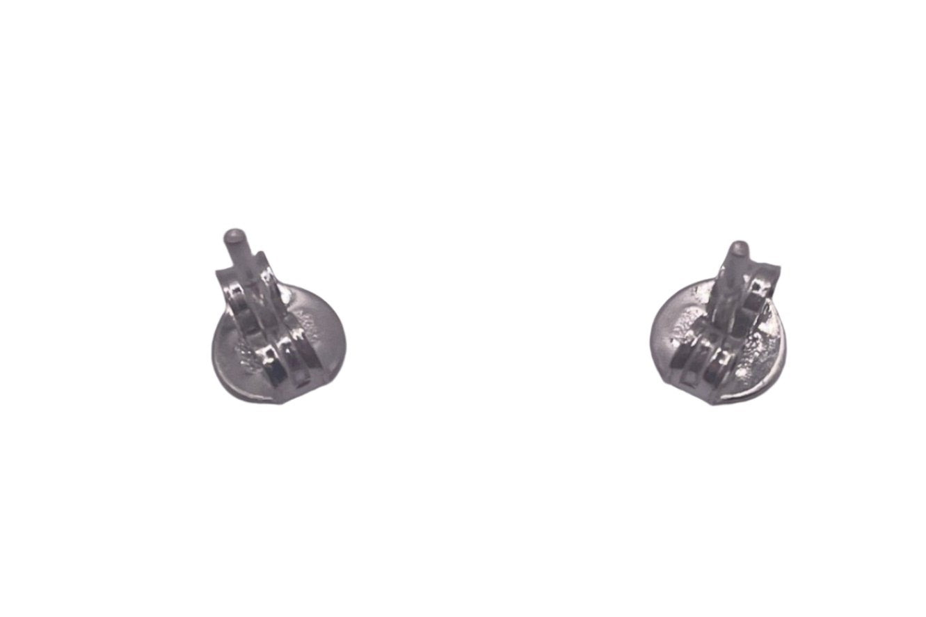 S528- .925 Trebol Stud Earrings Silver