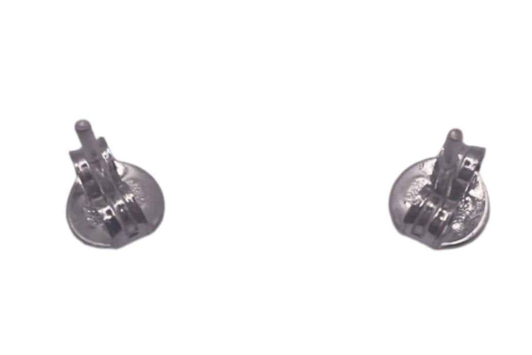 S541- .925 Cz White Stones Stud Earrings