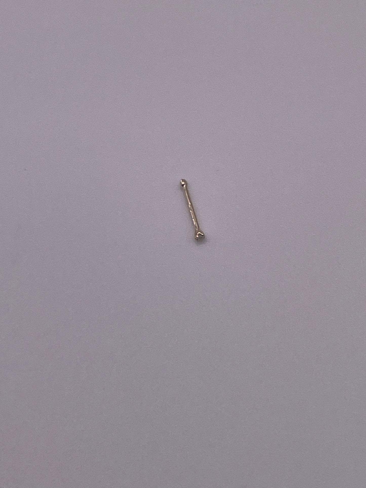 658- New 14K Gold Nose Stud (1mm) W.G