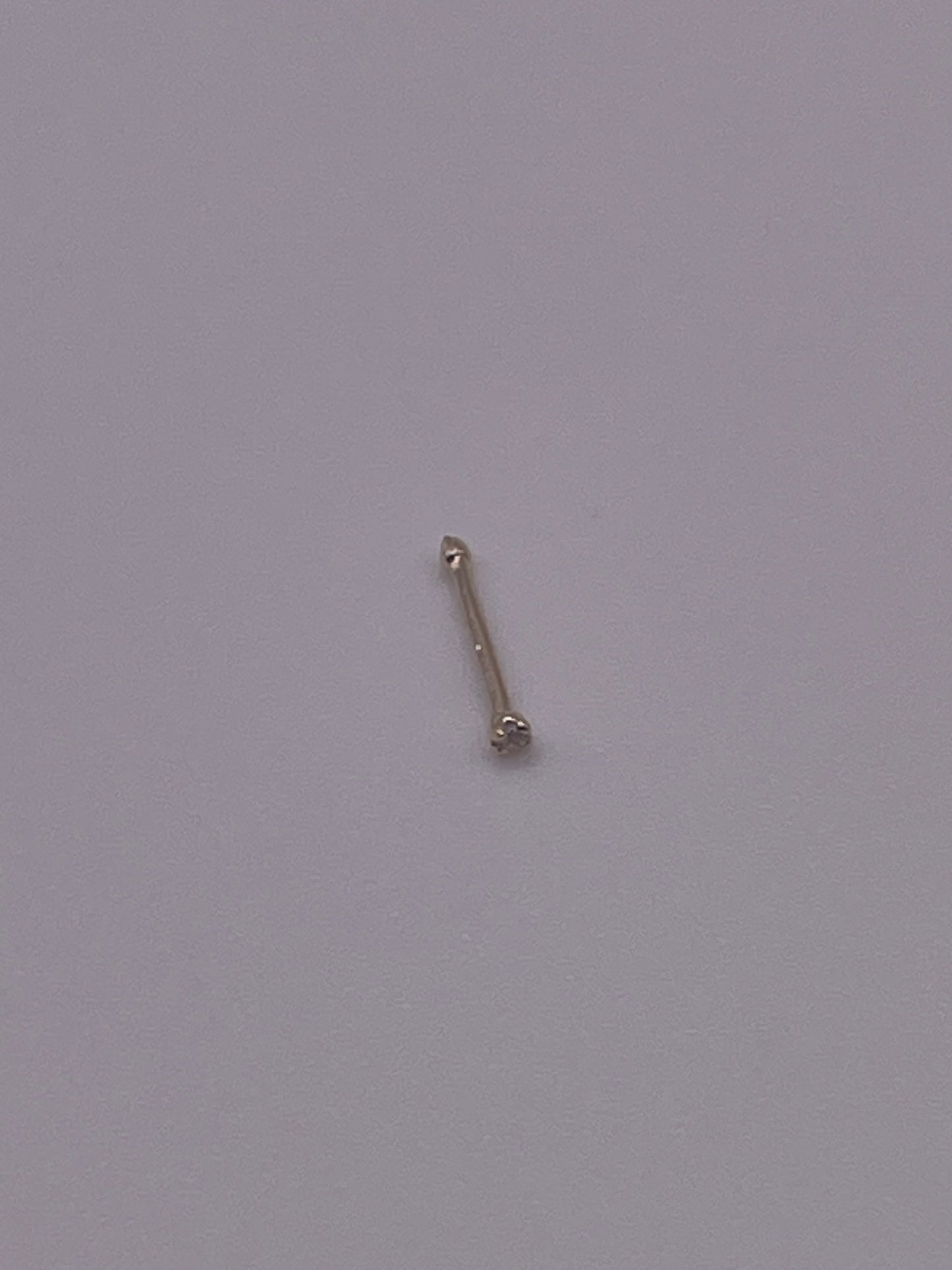 658- New 14K Gold Nose Stud (1mm) W.G