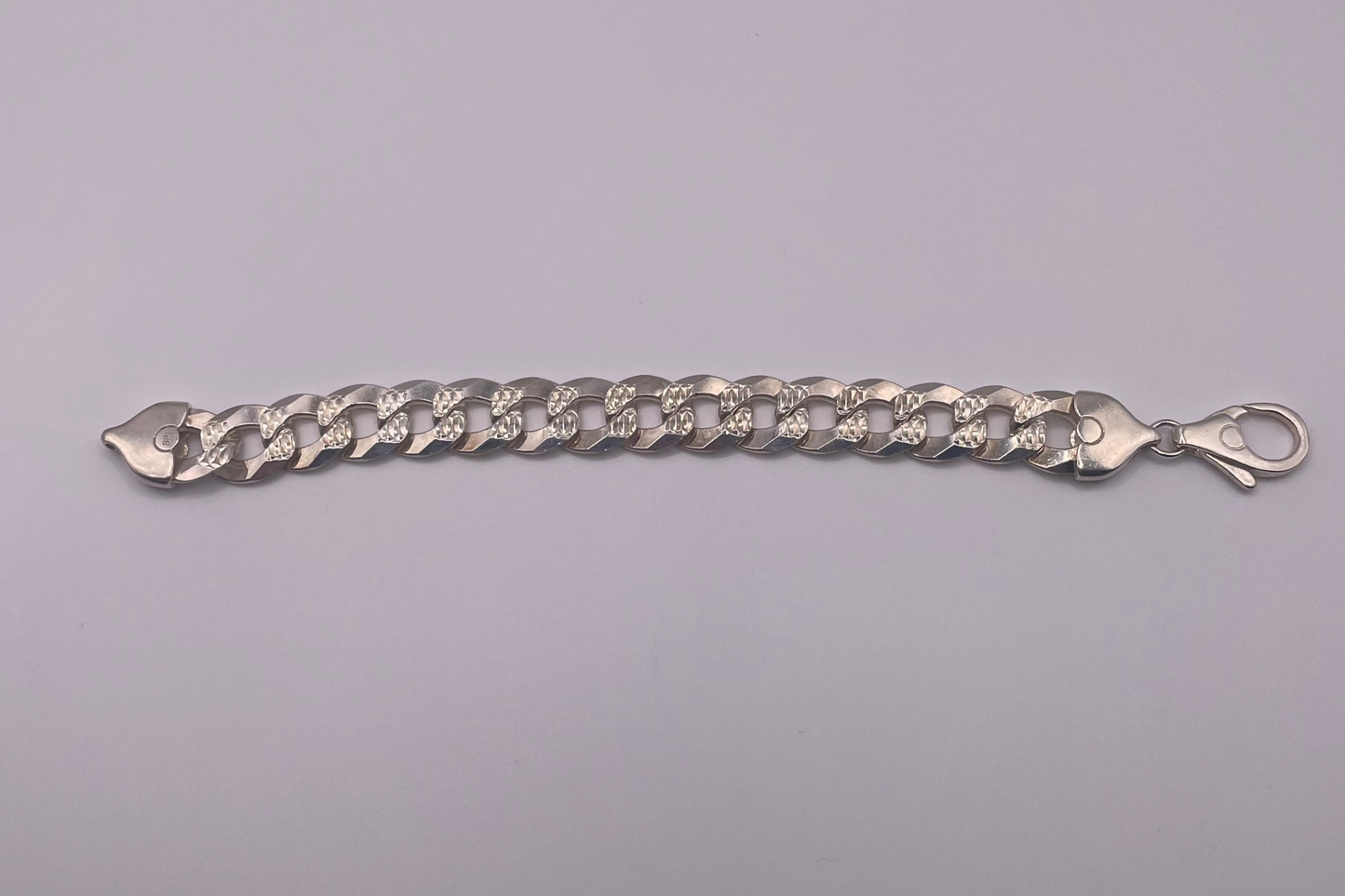 S807- NEW .925 Miami Cuban Bracelet (16mm) W.G