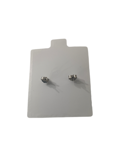 S680- .925 White clover Stud Earrings