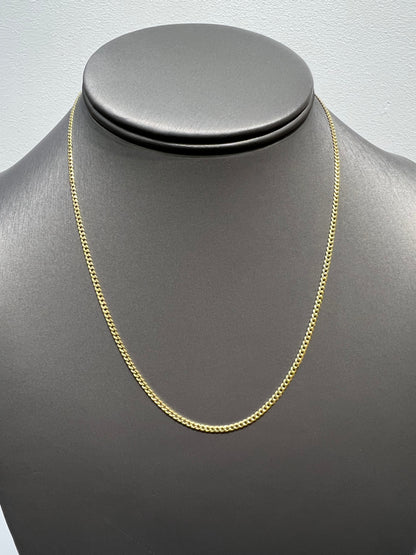 262- NEW 14k Solid Cuban Curb chain (2.0mm)16" W.G