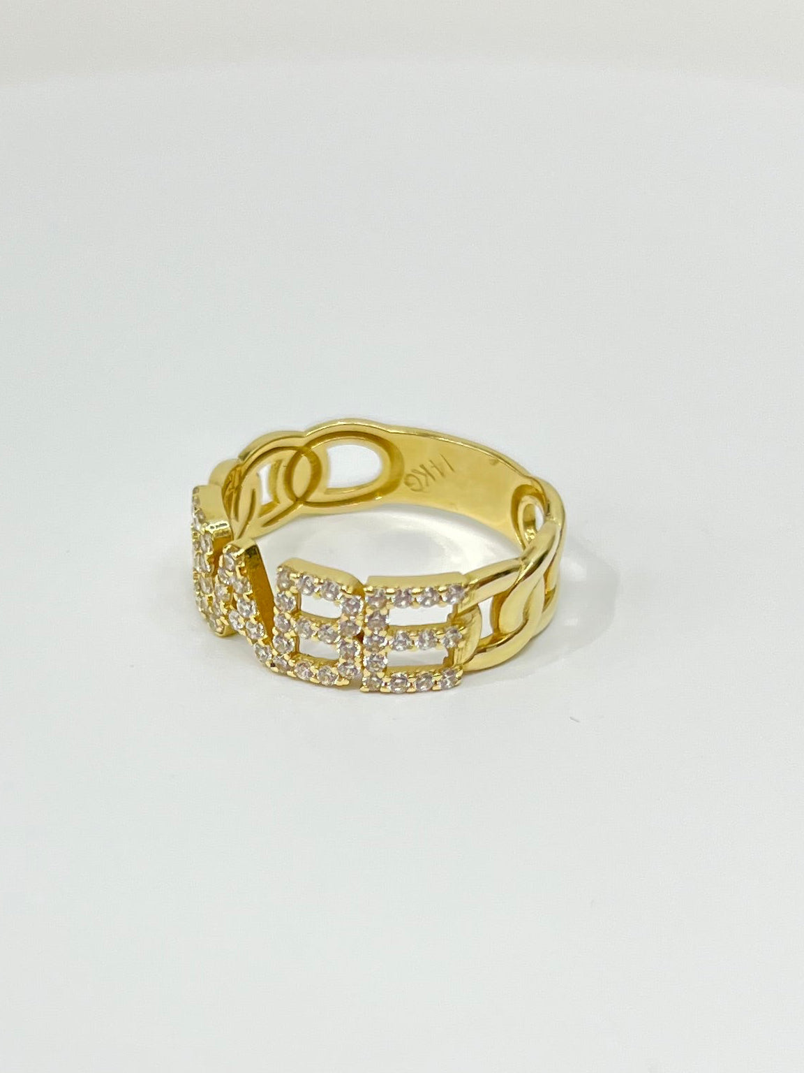 934- NEW 14K Babe Band Ring W.G