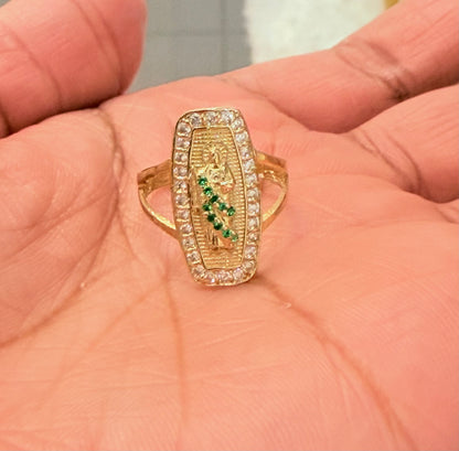 1802- NEW 14K St. Jude Fashion Ring W.G