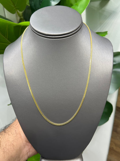 1269- 10K Solid Miami Cuban Chain 20" (2.5mm) W.G
