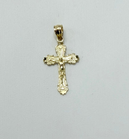 1799- NEW 10K Small Crucifix Pendant W.G