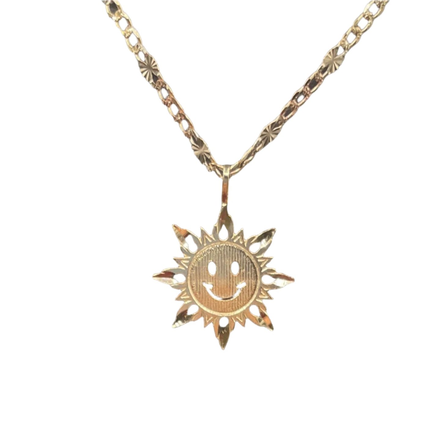 462- 14K Gold Sun Sign Pendant